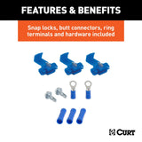 CURT 4-Way Flat Trailer Wiring Connector Kit (MPN: 58305)