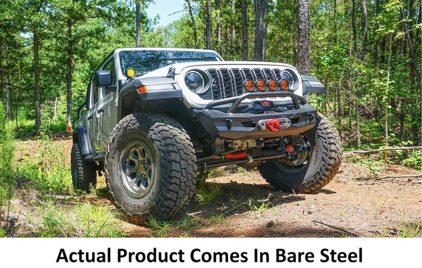Fab Fours Ghost Stubby Front Winch Bumper (MPN: JL24-B5152-B)