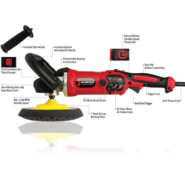 Shurhold Pro Rotary Polisher (MPN: 3400)