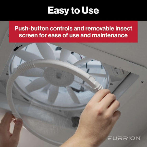 Furrion RV Roof Vent Fan (MPN: FVF14D90R6A-PW-AM)