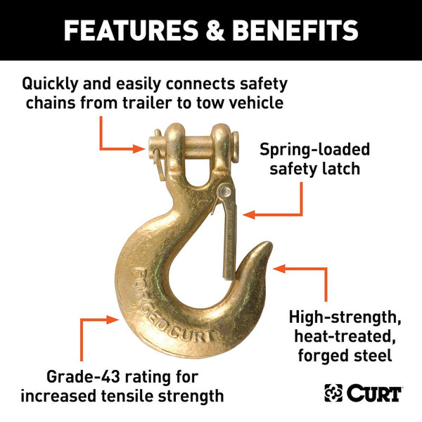 CURT Trailer Safety Chain Hook (MPN: 81550)