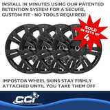 Coast To Coast Impostor Wheel Skin 18 Inch (MPN: IWCIMP357BLK)