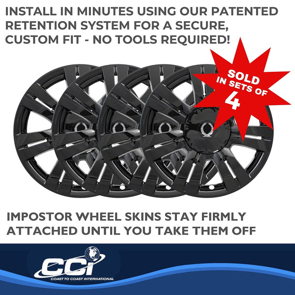 Coast To Coast Impostor Wheel Skin 18 Inch (MPN: IWCIMP357BLK)