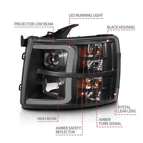 AnzoUSA Headlight Assembly (MPN: 111480)