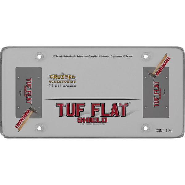 Cruiser License Plate Cover - Tuf Flat Shield (MPN: 76200)