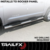 TrailFX 6 Inch Oval Straight Nerf Bars (MPN: A8223S)