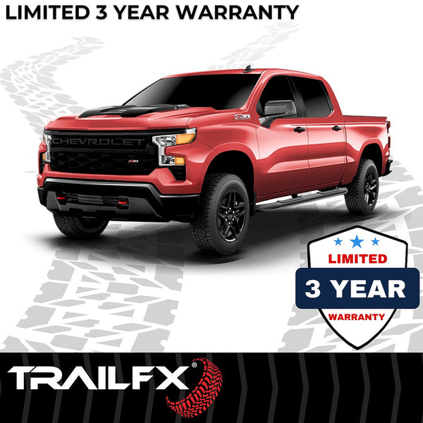 TrailFX Nerf Bar 4 Inch Oval Tube Side Steps (MPN: A1003B)