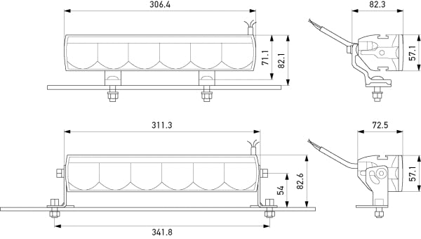Hella Light Bar Valuefit LBE Series (MPN: 358154001)