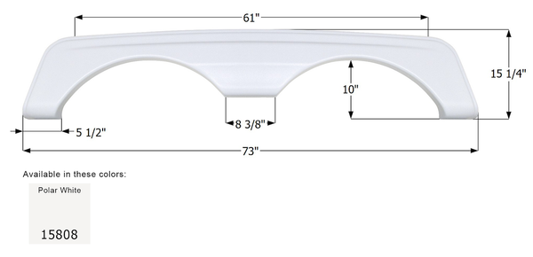 Icon Fender Skirt for Tandem Axle RVs (MPN: 15808)