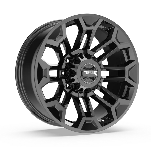 Torque Wheels 22 Inch Gloss Black Wheel (MPN: TW405C-22118105-25)