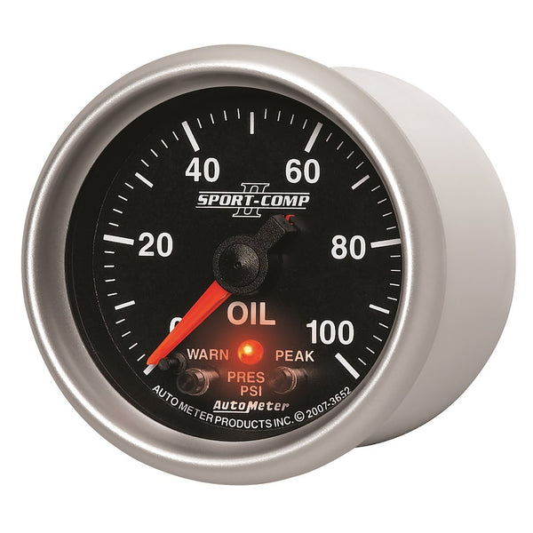 AutoMeter Gauge Oil Pressure Sport-Comp II (MPN: 3652)