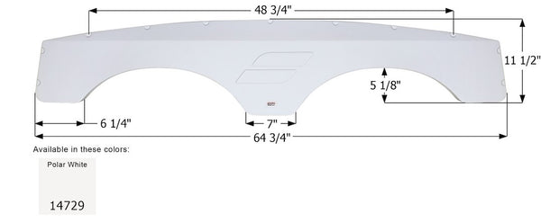 Icon Fender Skirt for Tandem Axle RVs (MPN: 14729)