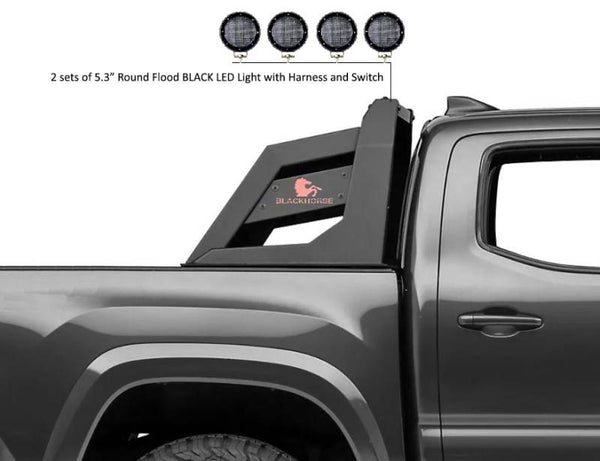 Black Horse Offroad Truck Bed Bar (MPN: RB-AR3B-PLFB)