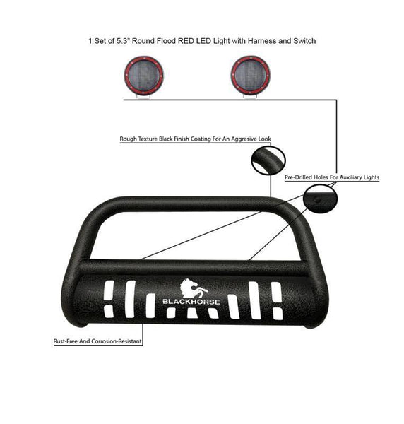 Black Horse Off Road Bull Bar (MPN: CBT-E2011SP-PLFR)