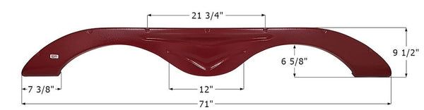 Icon Fender Skirt for Tandem Axle (MPN: 14264)