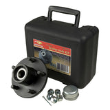 Trailer axle hub with carry case and dust cap (MPN: 13311)