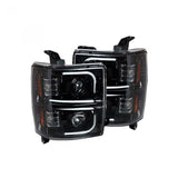 RECON Headlight Assembly With Halogen Bulbs (MPN: 264296BKC)