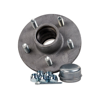 Trailer axle hub with carry case and dust cap (MPN: 13315)