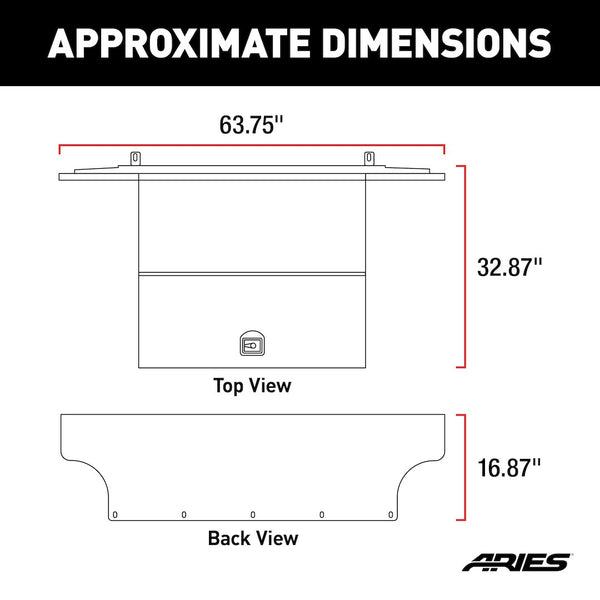 Aries Jeep Security Cargo Lid (MPN: ALC25000-00)