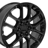 OE Wheels CV67 Gloss Black Aluminum Wheel (MPN: CV67-22090-6550-28B)