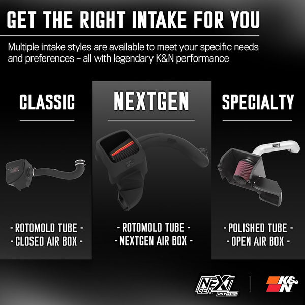 K&N NextGen Cold Air Intake System (MPN: 50-1564D)