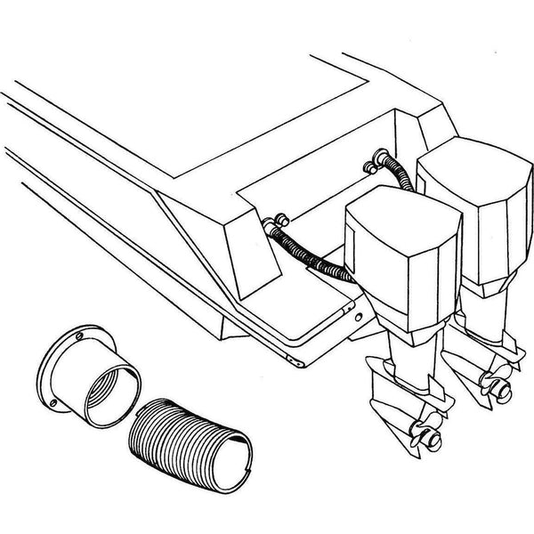 T-H Marine Outboard Motor Control Cable Flange (MPN: RF-2-DP)