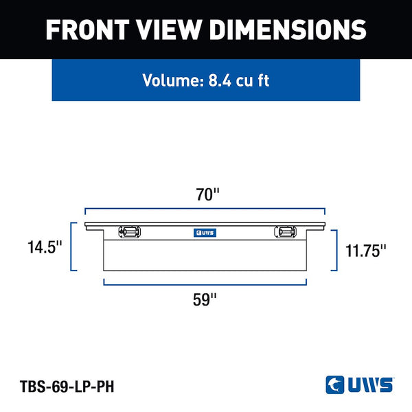 UWS Crossover Low Profile Tool Box (MPN: TBS-69-LP-PH)