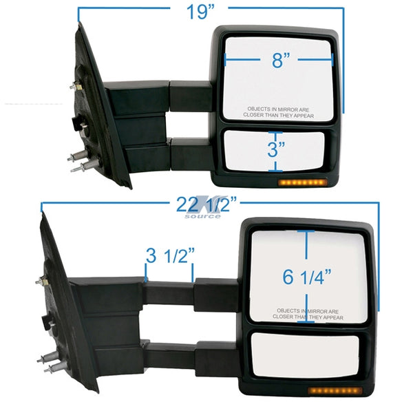 K Source Exterior Towing Mirror (MPN: 61185F)