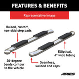 Aries 4 Inch Oval Nerf Bar (MPN: S223046-2)