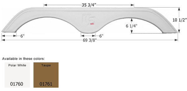 Icon Fender Skirt For Tandem Axle RVs (MPN: 01761)