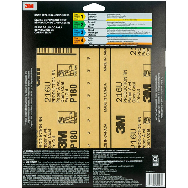3M Sandpaper P180 Grit (MPN: 32545)