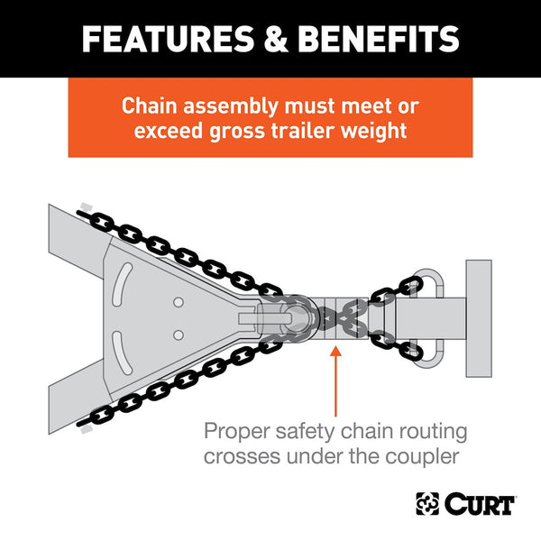 CURT Trailer Safety Chain (MPN: 80031)