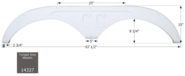 Icon Fender Skirt for Tandem Axle RVs (MPN: 14327)