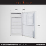 Magic Chef Single Compartment Mini Refrigerator (MPN: MCBR350W2)