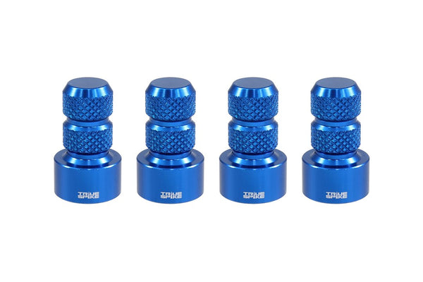 True Spike Billet Aluminum Valve Stem Caps (MPN: WVC002BL)