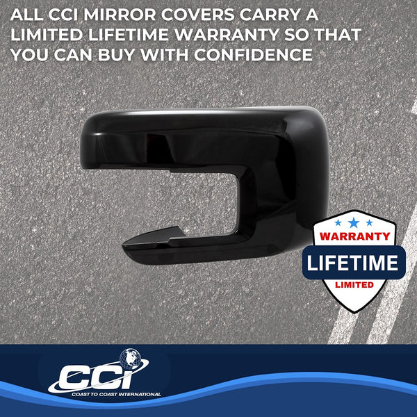 Coast To Coast Exterior Mirror Cover Set (MPN: CCIMC67551BLK)