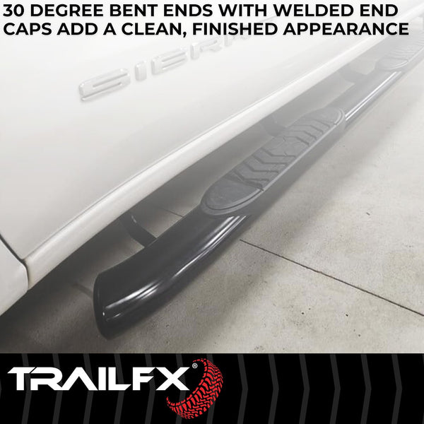 TrailFX 5 Inch Oval Bent Side Bars (MPN: A7103T)