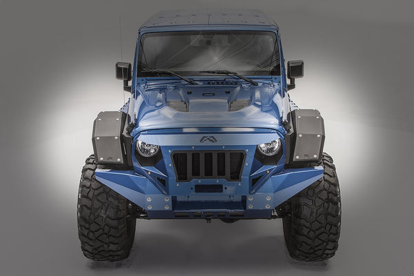 Fab Fours Full Width Front Fender Flares (MPN: JK1006-B)