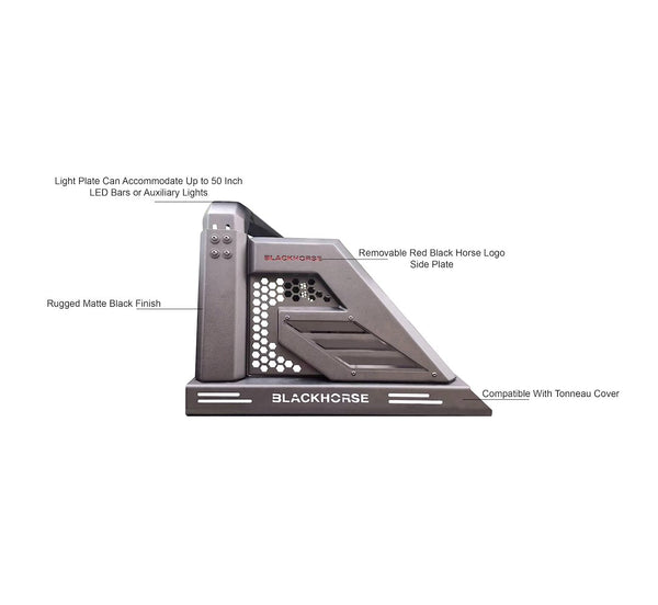 Black Horse Off Road Bed Cargo Rack (MPN: AR2-01B)
