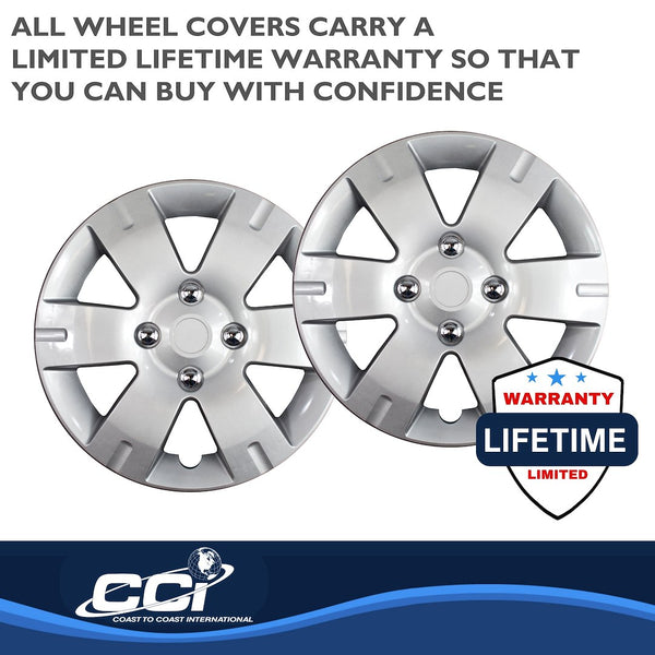 15 Inch Silver Wheel Cover Set (MPN: IWC43615S)