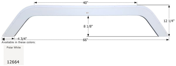 Icon Fender Skirt for Tandem Axle Vehicles (MPN: 12664)