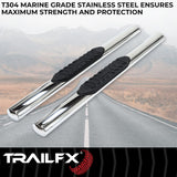 TrailFX 4 Inch Oval Tube Side Steps (MPN: A1551S)