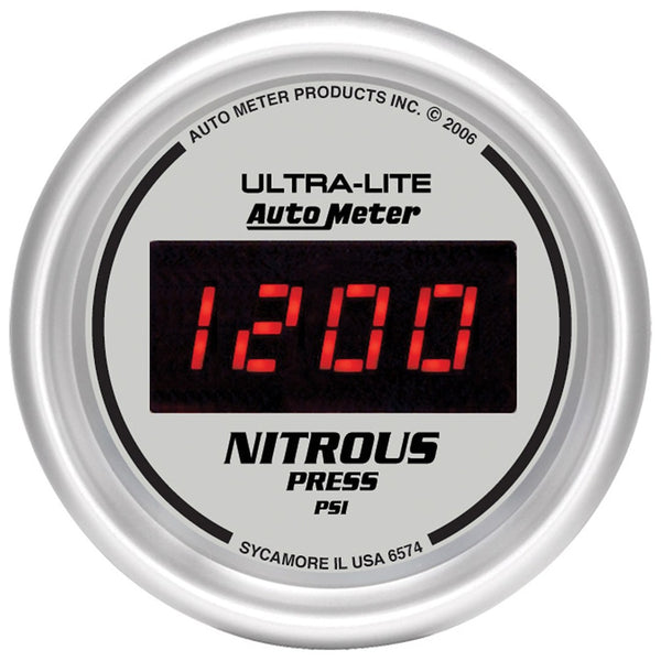 AutoMeter Ultra-Lite Nitrous Oxide Pressure Gauge (MPN: 6574)