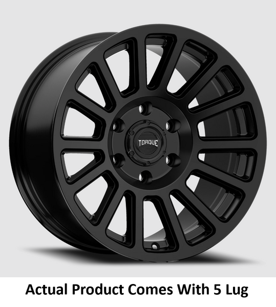 Torque Wheels 17 Inch Satin Black Wheel (MPN: TW413R-17857304-12)