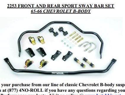 Hotchkis Performance Stabilizer Bar (MPN: 2253F)