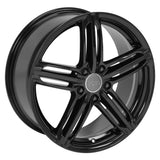 OE Wheels AU12 Gloss Black Wheel (MPN: AU12-18080-5112-45B)