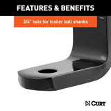 CURT Trailer Hitch Ball Mount Class II (MPN: 45521)