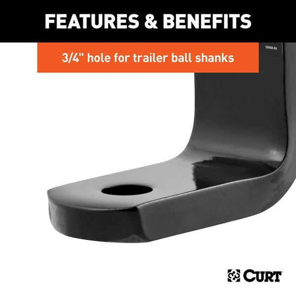 CURT Trailer Hitch Ball Mount Class II (MPN: 45521)