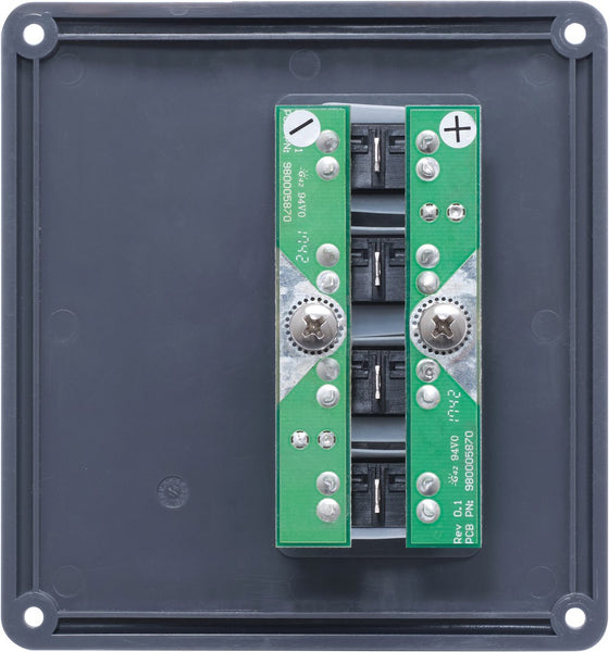 Blue Sea Switch Panel with 4 Rocker Switches (MPN: 4320-BSS)