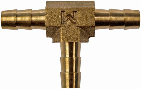 Brass Coupler Fitting - 1/4 Inch Tee Connector (MPN: 55106)